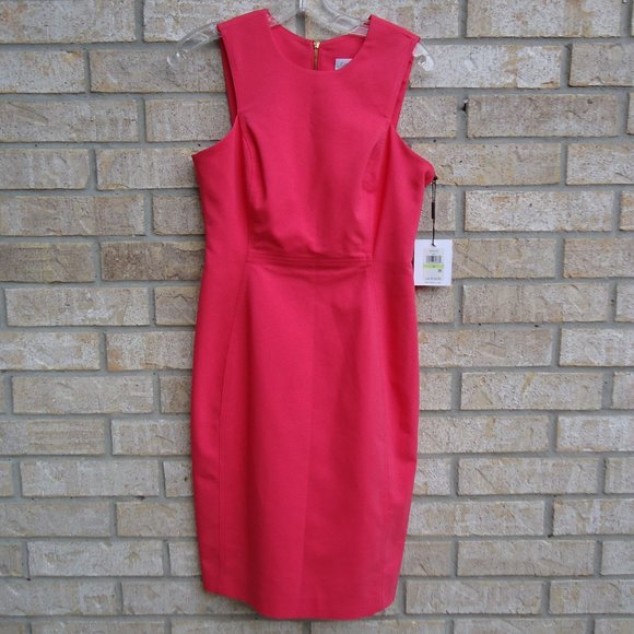 NWT. SIZE 4. CALVIN KLEIN sleeveless midi dress. - Picture 2 of 16